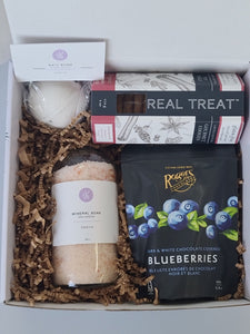 Discover Calgary's best: Real Treat cookies, Rogers' chocolate-covered blueberries, All Things Jill mineral soak, bath bomb, and more. The perfect local gift.